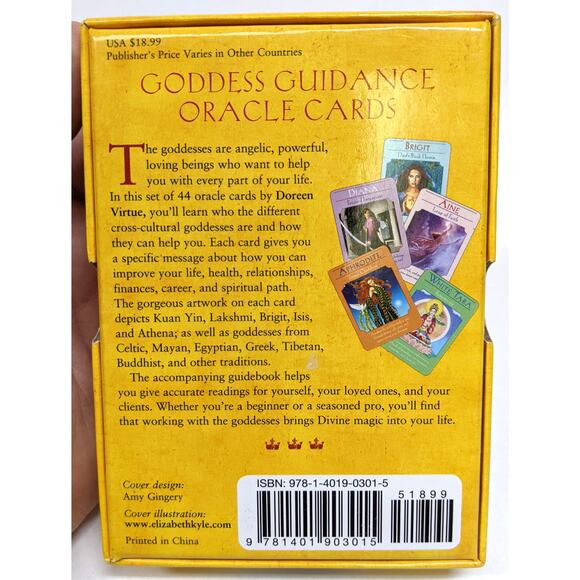 Goddess Guidance Oracle Tarot Card Deck and Book Set - Doreen Virtue Very Clean - Picture 8 of 8